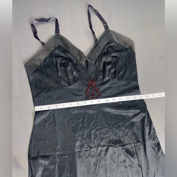 Art Deco Women’s Vintage Black Slip - Picture 6 of 7